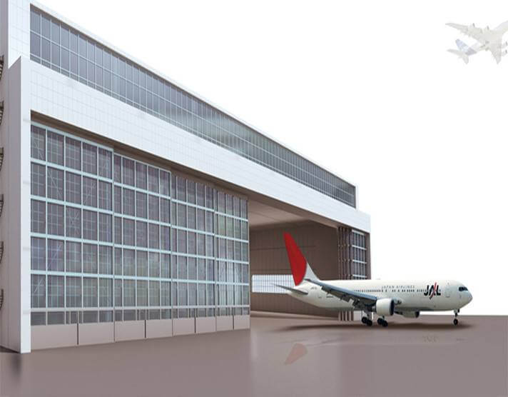 Large Aircraft Hangar Door: Shanghai Airport Large Aircraft Hangar Door